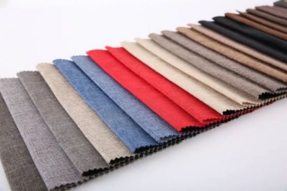 A urdidura de estofamento fez malha 100% Microfiber de linho Sofa Fabric For Furniture