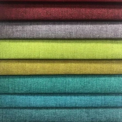 A urdidura de estofamento fez malha 100% Microfiber de linho Sofa Fabric For Furniture