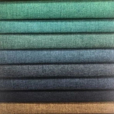 Estilo moderno de linho de Sofa Fabric Warp Knitted Custom de estofamento de Hometextile