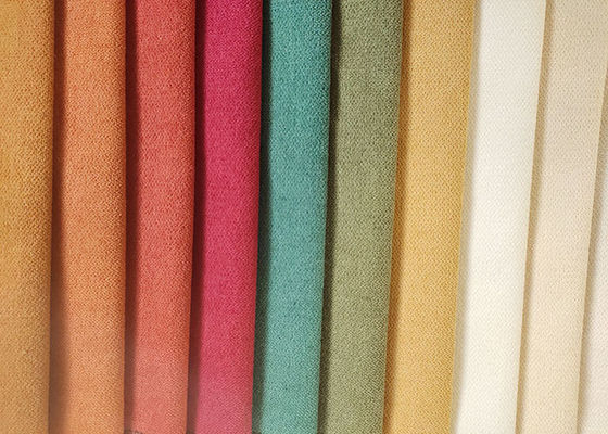 Poliéster de linho feito malha da tela do falso liso de Sofa Fabric ISO9001