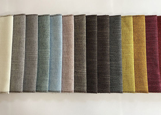 Matéria têxtil de linho escovada da casa de Sofa Fabric Faux Slub Effect