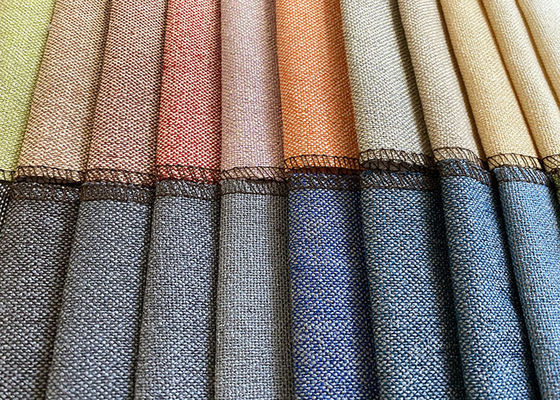 O tecido de algodão de linho orgânico de venda quente para a cortina de equipamento de matéria têxtil da casa atapeta o FIO de Sofa Cover TINGIDO
