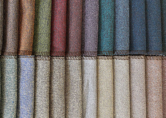 290gsm estofamento Sofa Fabric, tapete de equipamento da cortina da tela lisa de linho do algodão