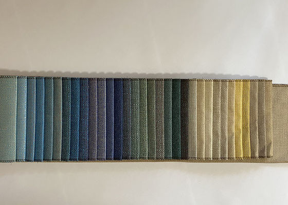 Estofamento bege Sofa Fabric Linen Look Shrink resistente