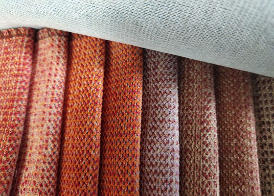 Tela de linho do poliéster do sofá 100 57 polegadas de matéria têxtil lisa de estofamento