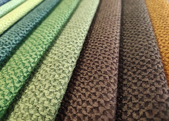 Chenille Sofa Linen Weave Upholstery Fabric 370gsm fundível