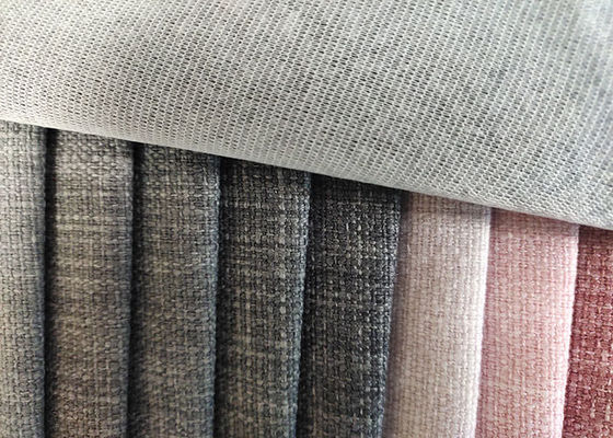 tecido de algodão 100% de linho da tela do poliéster de muitas cores para o sofá da mobília