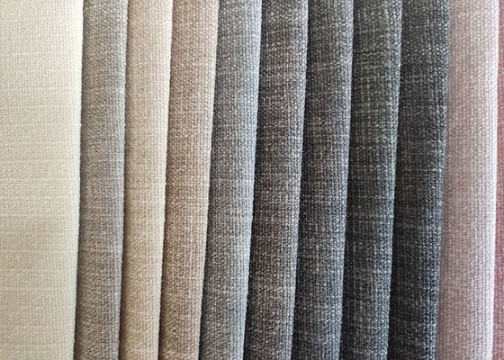 tecido de algodão 100% de linho da tela do poliéster de muitas cores para o sofá da mobília