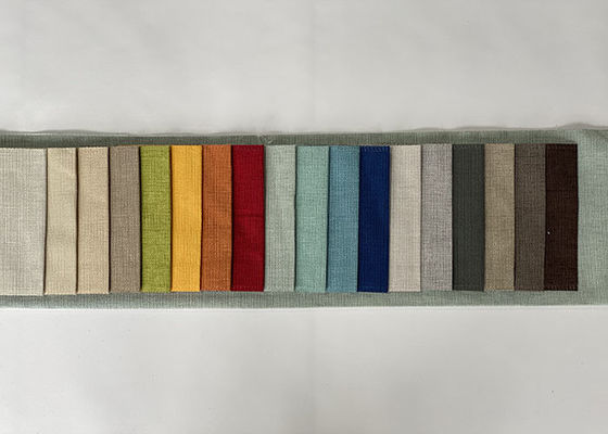 Encolha a matéria têxtil de linho resistente da mobília do poliéster de Sofa Fabric 280gsm
