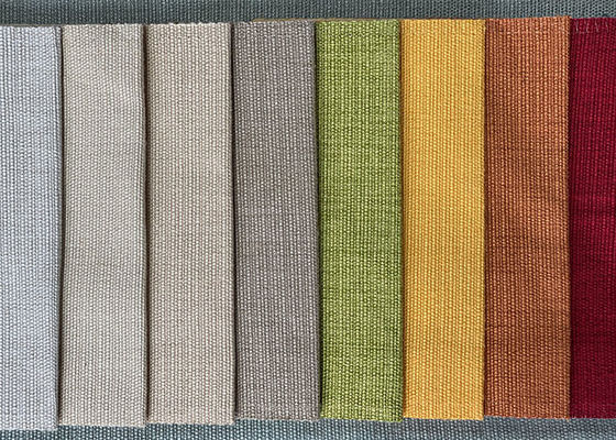 Sofa Fabric de linho colorido, tela de estofamento da mistura do poliéster de 280cm
