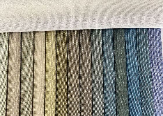 de matéria têxtil de linho da casa da tela do sofá de estofamento do poliéster da amostra grátis FIO de equipamento de Sofa Cover do tapete da cortina TINGIDO
