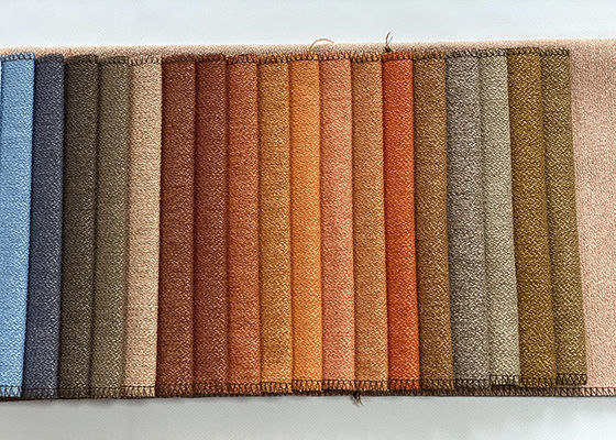 Rasgo de linho da tela de linho do poliéster de Sofa Fabric 100 da planície moderna resistente