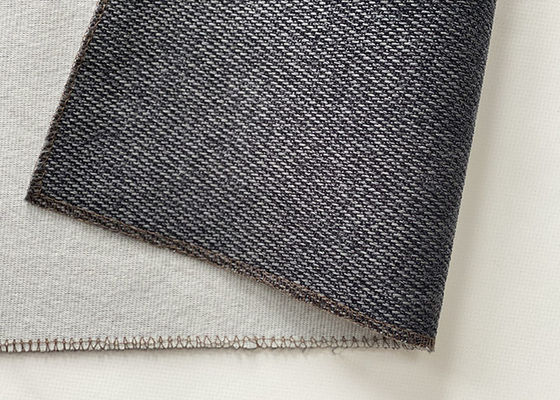 O estilo moderno feito malha escovou a tela de linho da cópia de estofamento para o poliéster 100% do sofá