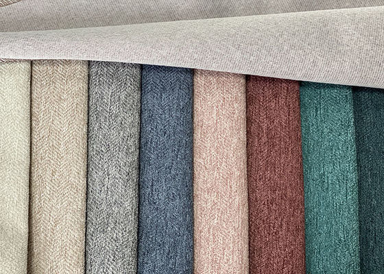 Matérias têxteis de linho do poliéster colorido da tela da mobília do Chenille