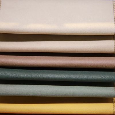 Camurça Sofa Fabric de veludo, tela de estofamento da camurça de Brown do escurecimento