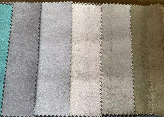 Poliéster 100% de Sofa Fabric da camurça do falso de Microfiber para a micro fatura da sapata