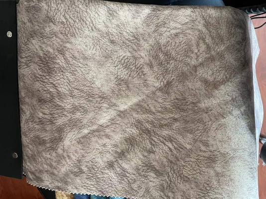 Camurça impressa lisa Sofa Fabric For Furniture do teste padrão
