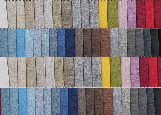 Tela de estofamento de linho da textura da maquineta para Sofa Furniture Multi Color